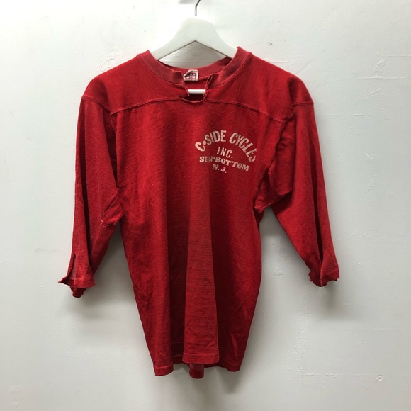 Vintage Yamaha T-shirt 1970's Red Size XS - Picture 1 of 9